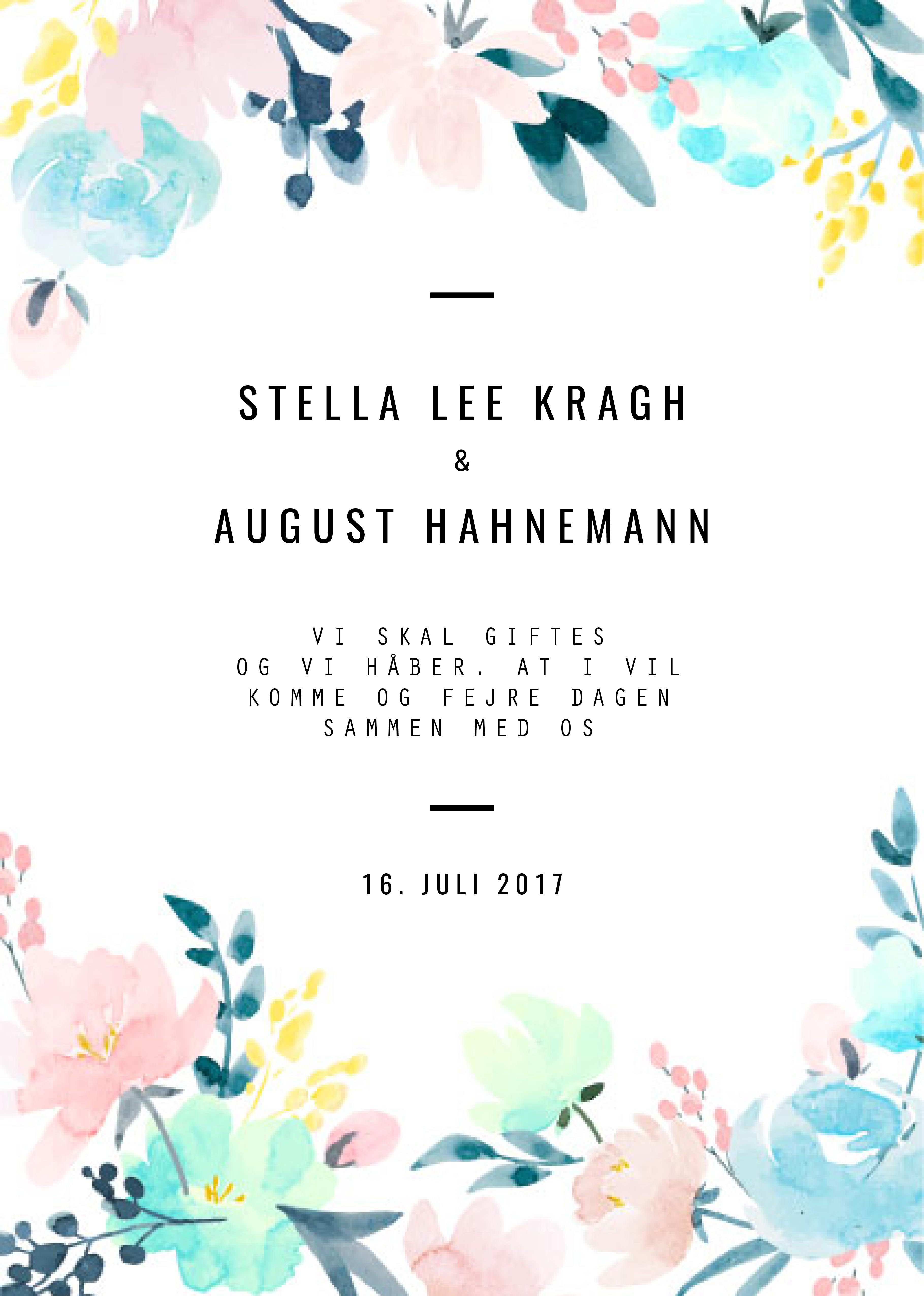 Invitationer - Stella & August